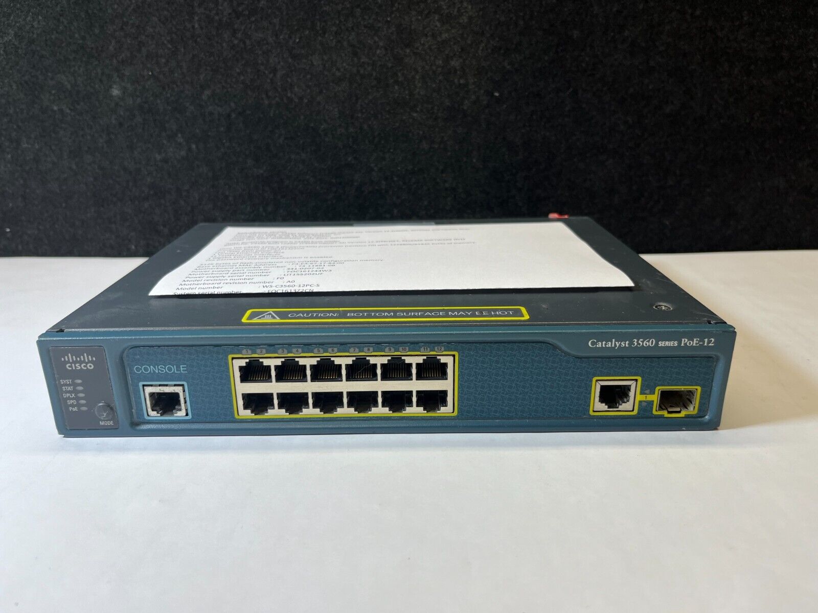 WS-C3560-12PC-S (Ch)